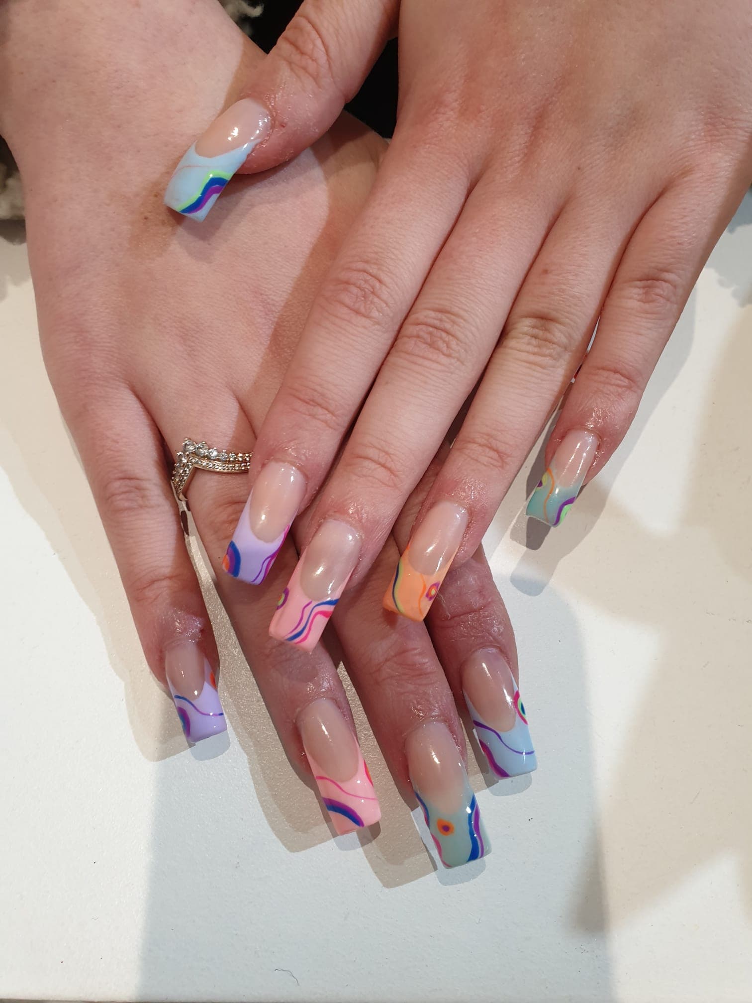 Nail colour art